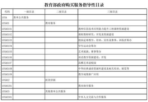 教育部发布政府购买服务指导性目录，聚焦信息系统运行维护服务